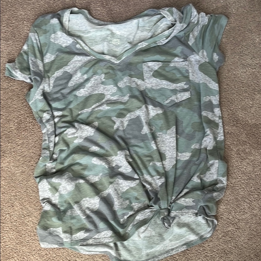 Camo Green Women's Top
